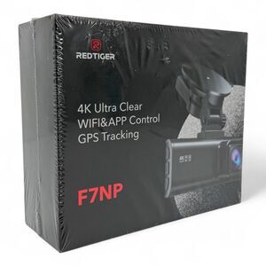 NEW Sealed REDTIGER F7NP Front & Rear Smart Dash Cam 4K Ultra Clear WIFI & GPS